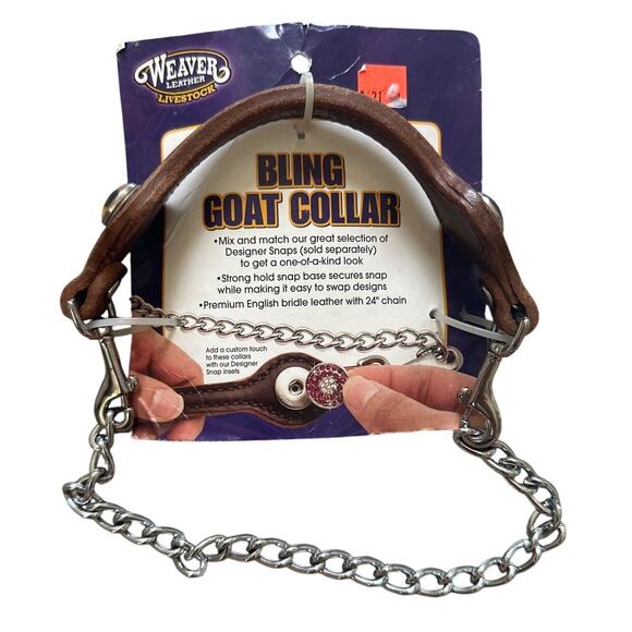 Weaver Leather Livestock Bling Goat Collar - Picture 1 of 3